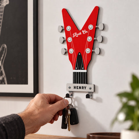 Personalised Guitar Headstock Hooks
