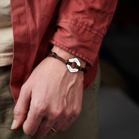 Personalised Men's Sterling Silver Bracelet