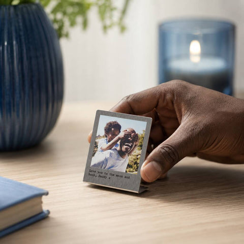 Personalised Miniature Brass Photo Print