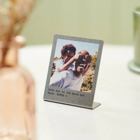 Personalised Miniature Solid Copper Photo Print