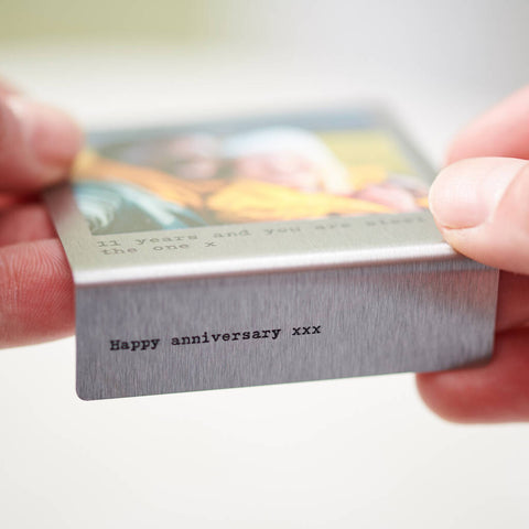 Personalised Miniature Stainless Steel Photo Print