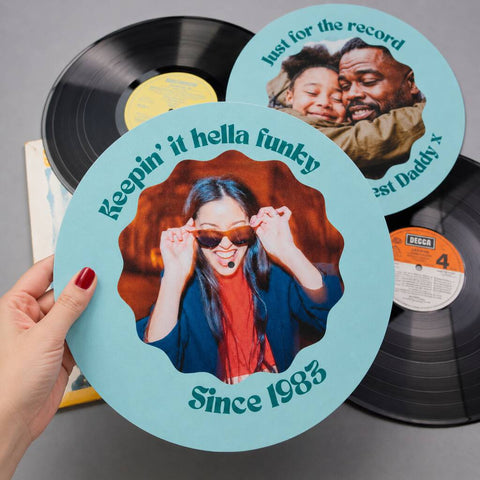 Personalised Photo Record Slipmat