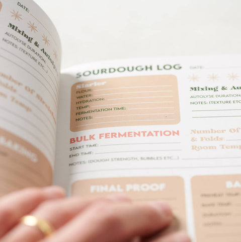 Personalised Sourdough Bread Log Book Notebook