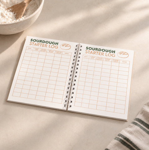 Personalised Sourdough Bread Log Book Notebook