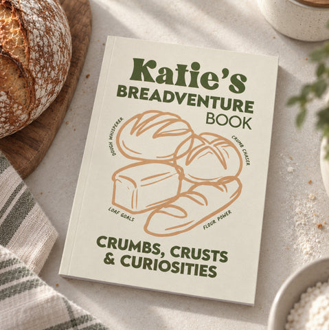 Personalised Sourdough Bread Log Book Notebook