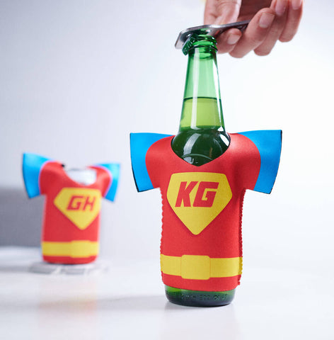 Personalised Superhero Shirt Can Cooler