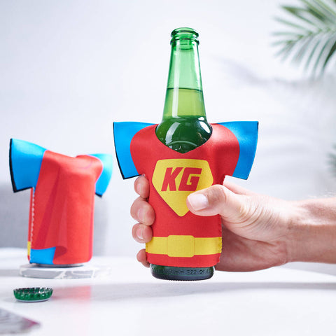 Personalised Superhero Shirt Can Cooler