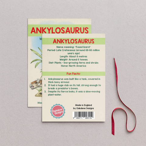 Wooden Ankylosaurus Dinosaur Christmas Tree Decoration