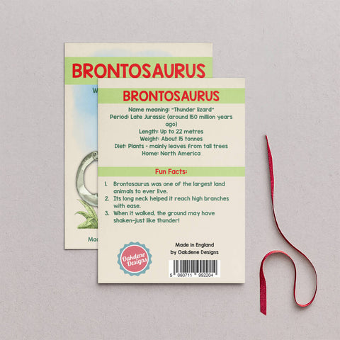 Wooden Brontosaurus Dinosaur Christmas Tree Decoration