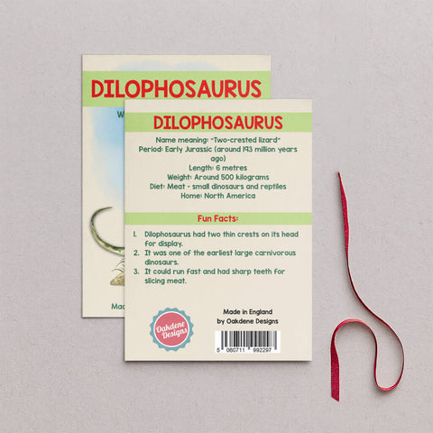 Wooden Dilophosaurus Dinosaur Christmas Tree Decoration