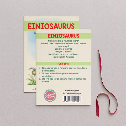 Wooden Einiosaurus Dinosaur Christmas Tree Decoration