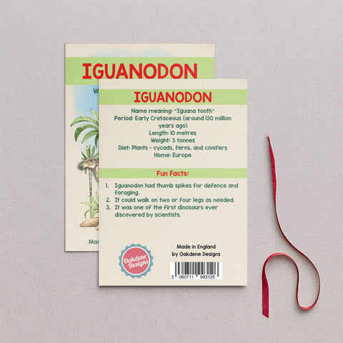 Wooden Iguanodon Dinosaur Christmas Tree Decoration