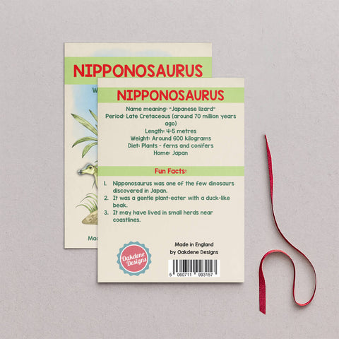 Wooden Nipponosaurus Dinosaur Christmas Tree Decoration