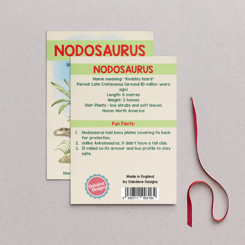 Wooden Nodosaurus Dinosaur Christmas Tree Decoration