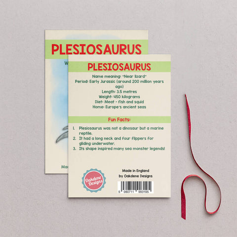 Wooden Plesiosaurus Dinosaur Christmas Tree Decoration