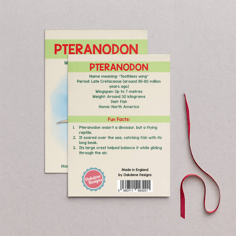 Wooden Pteranodon Dinosaur Christmas Tree Decoration