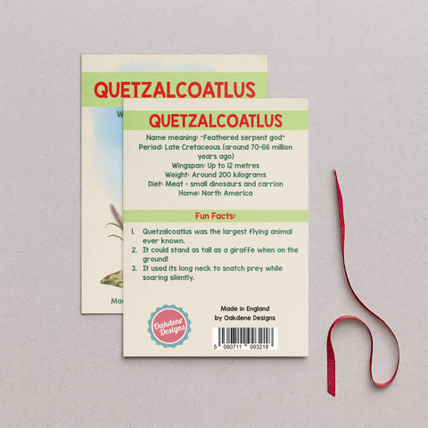 Wooden Quetzalcoatlus Dinosaur Christmas Tree Decoration