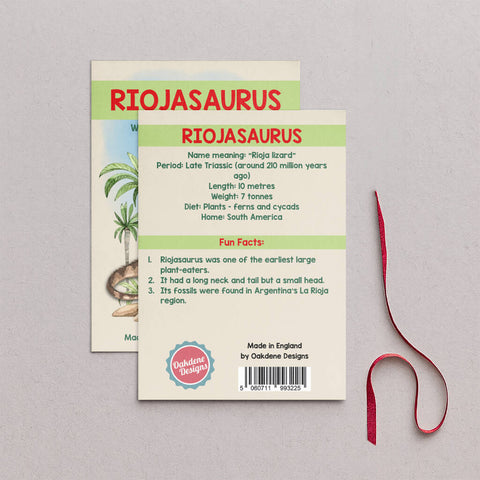 Wooden Riojasaurus Dinosaur Christmas Tree Decoration