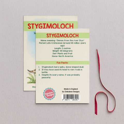 Wooden Stygimoloch Dinosaur Christmas Tree Decoration