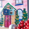 Oakdene Designs Advent Calendar Personalised Family House Illustration Advent Calendar