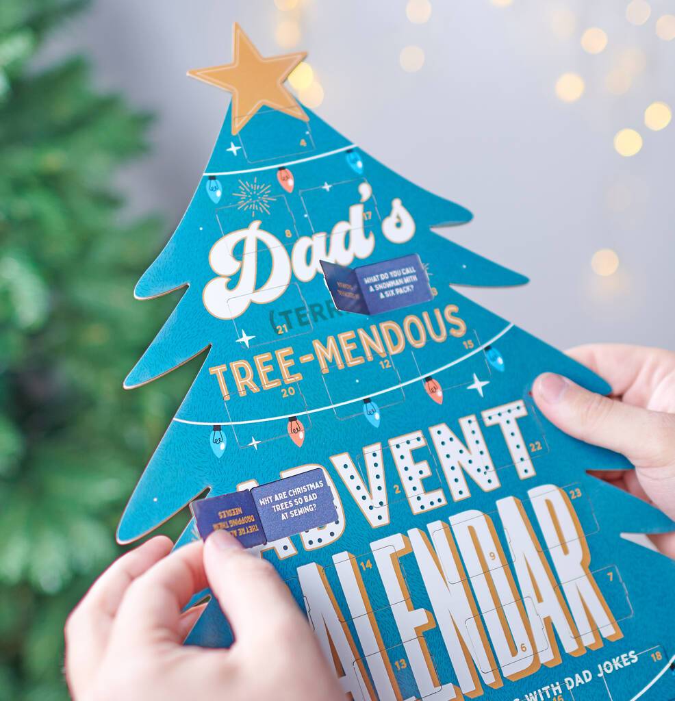Oakdene Designs Advent Calendar Personalised Funny Dad Joke Advent Calendar