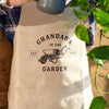 Oakdene Designs Apron / Oven Gloves Personalised Burlap Grandad's Gardening Apron