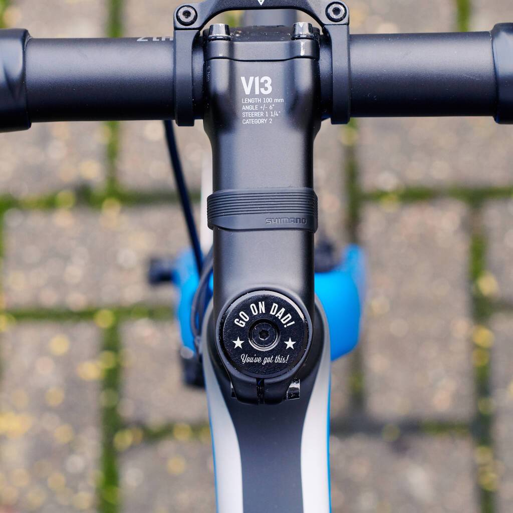 Oakdene Designs Biking Accessories Personalised Name Bike Headset Cap For Cyclists