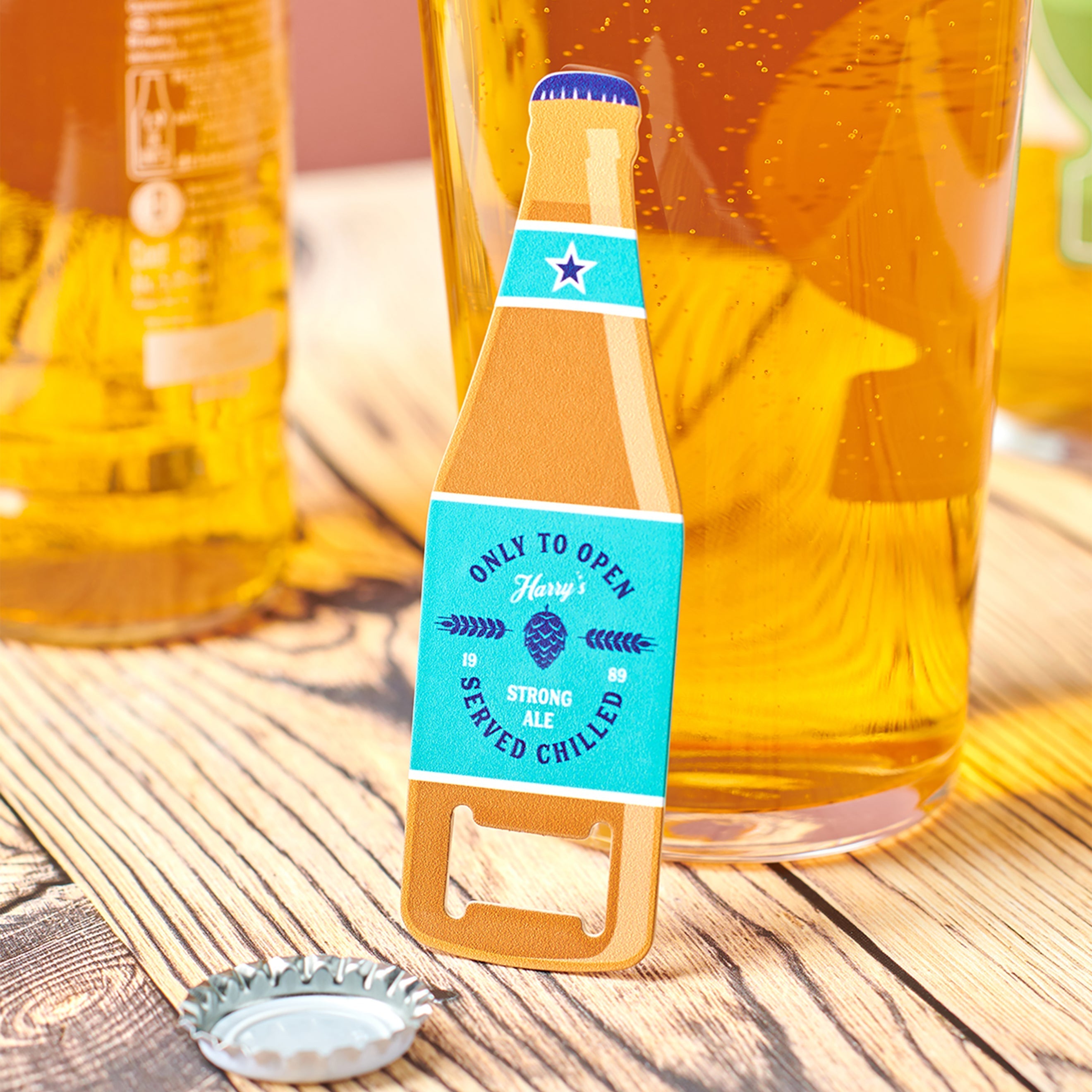 Oakdene Designs Bottle Opener Personalised Metal Beer Bottle Opener