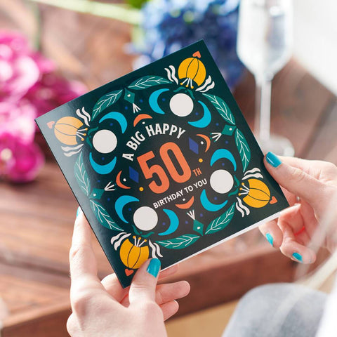 Oakdene Designs Cards 50th Birthday Age Card Sent Direct