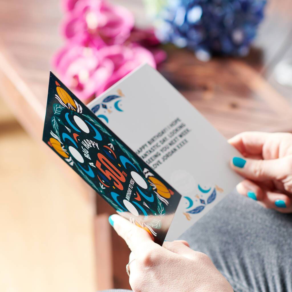 Oakdene Designs Cards 50th Birthday Age Card Sent Direct