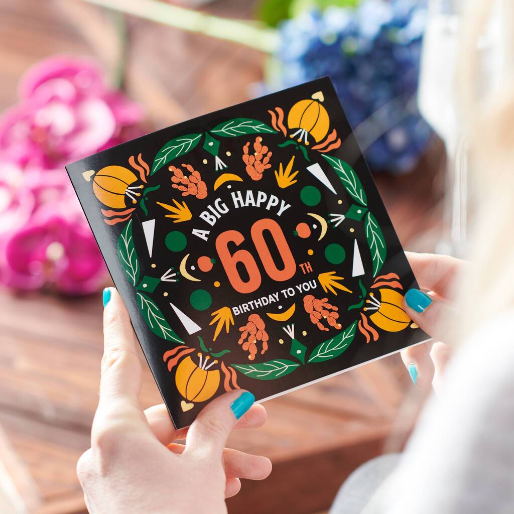 Oakdene Designs Cards 60th Birthday Age Card Sent Direct