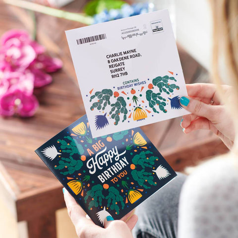 Oakdene Designs Cards 'A Big Happy Birthday' Greetings Card Sent Direct