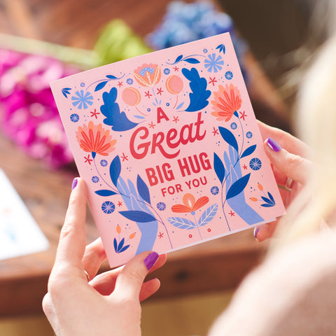 Oakdene Designs Cards 'A Great Big Hug' Greetings Card Sent Direct