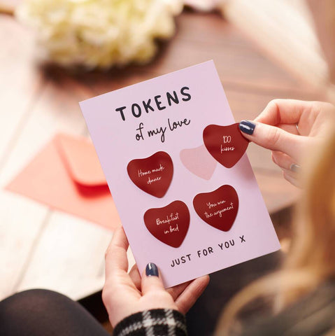 Oakdene Designs Cards Couples Love Tokens Card