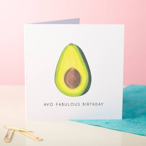 Oakdene Designs Cards Fabulous Avocado Birthday Card