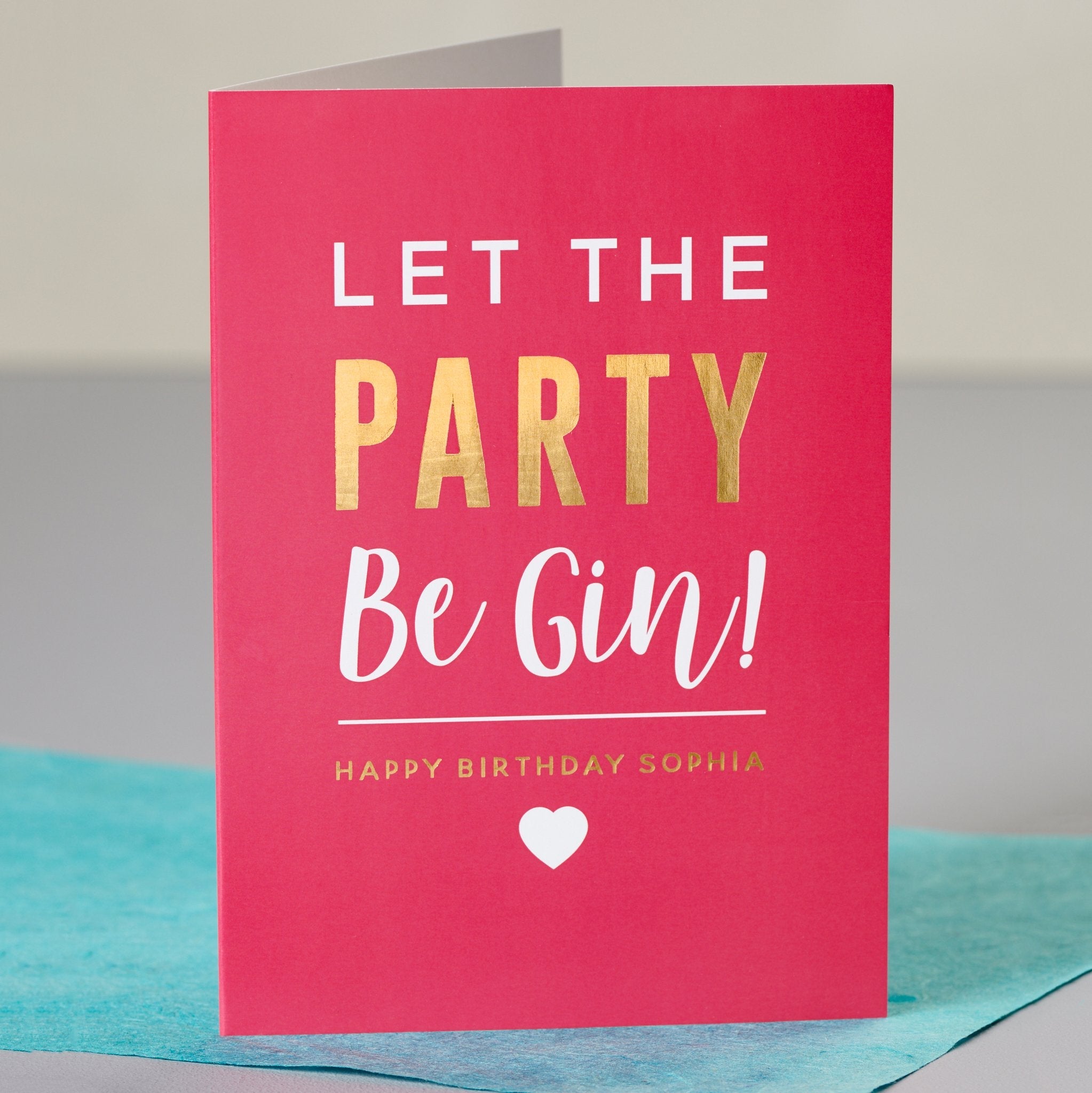Oakdene Designs Cards Gin Birthday Card