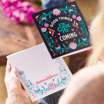 Oakdene Designs Cards 'Good Things Are Coming' Greetings Card Sent Direct