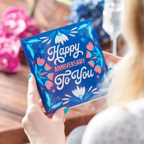 Oakdene Designs Cards 'Happy Anniversary To You' Card Sent Direct