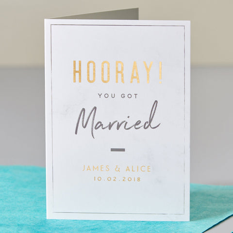 Oakdene Designs Cards Hooray Marriage Card