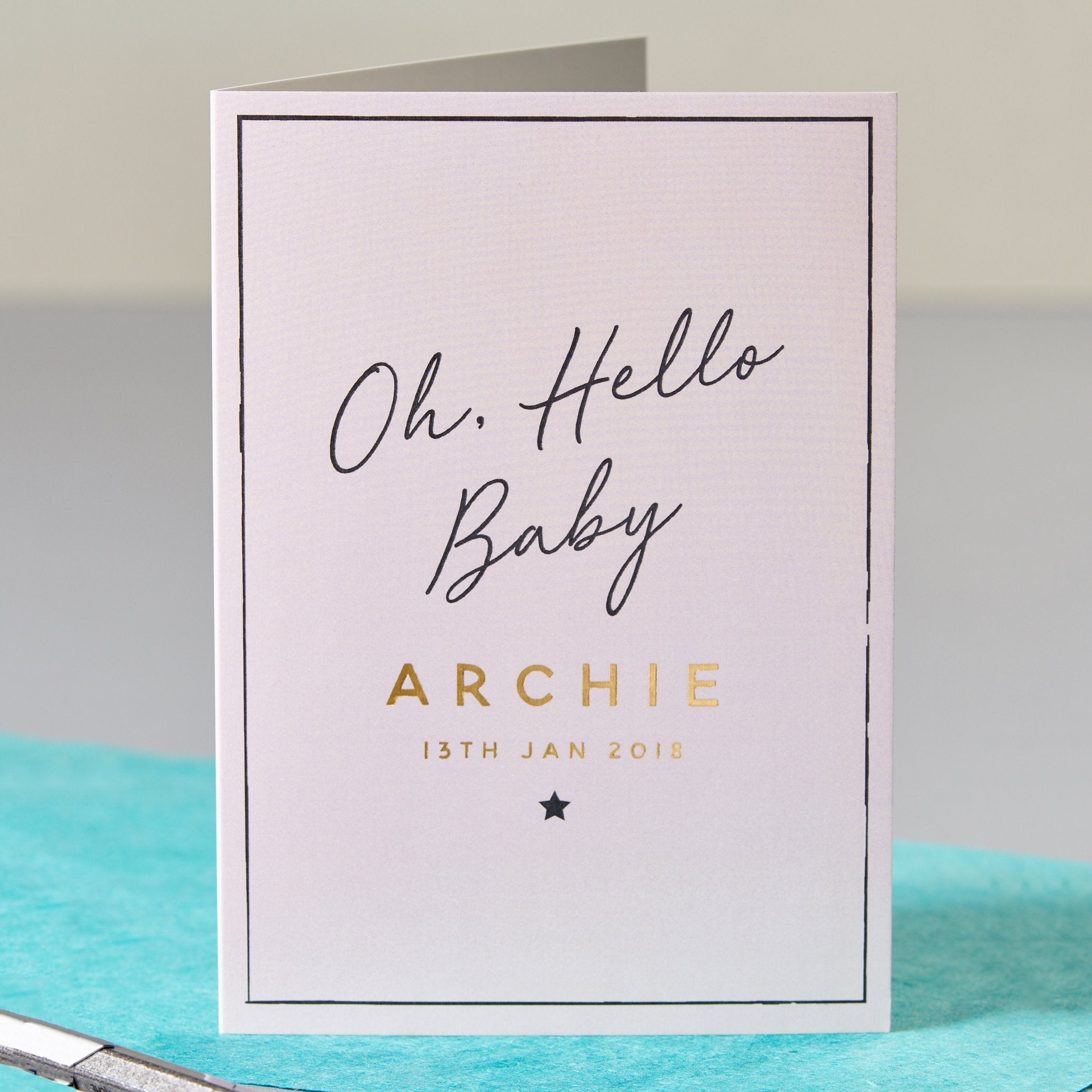 Oakdene Designs Cards Oh Hello New Baby Card