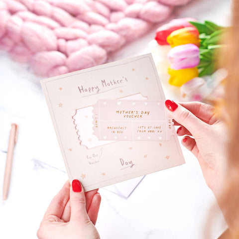 Oakdene Designs Cards Personalised Mother's Day Pop Out Voucher Card