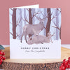 Oakdene Designs Cards Personalised Pack of 10 Stag Family Christmas Cards