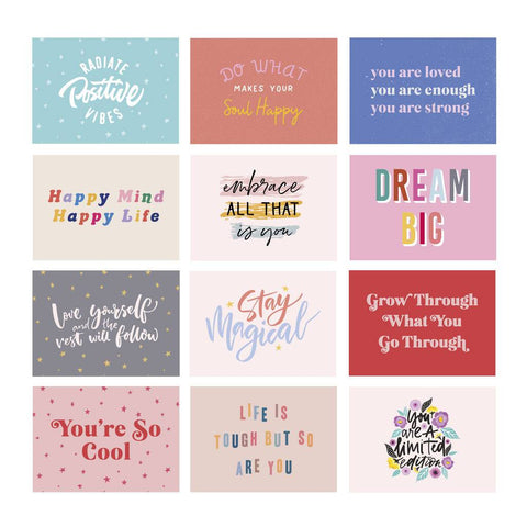Oakdene Designs Cards Personalised Pause For Peace Mindful Postcard Set