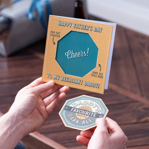 Oakdene Designs Cards Personalised Pop Out Beer Celebration Card