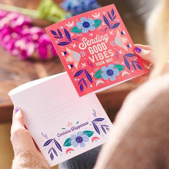 Oakdene Designs Cards 'Sending Good Vibes' Greetings Card Sent Direct