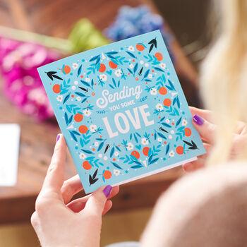 Oakdene Designs Cards 'Sending You Some Love' Greetings Card Sent Direct