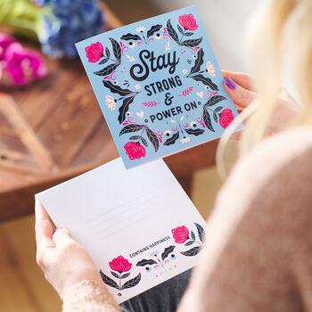 Oakdene Designs Cards 'Stay Strong And Power On' Greetings Card Sent Direct