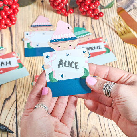 Oakdene Designs Christmas Decorations Metal Elf Place Names