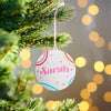 Oakdene Designs Christmas Decorations Personalised Colourful Name Bauble