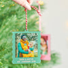 Oakdene Designs Christmas Decorations Personalised Colourful Wavy Photo Christmas Tree Decoration